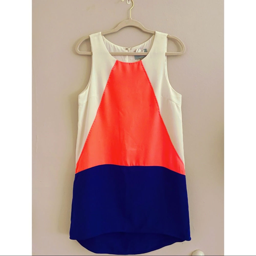 Skies are Blue Colorblock Shift Dress